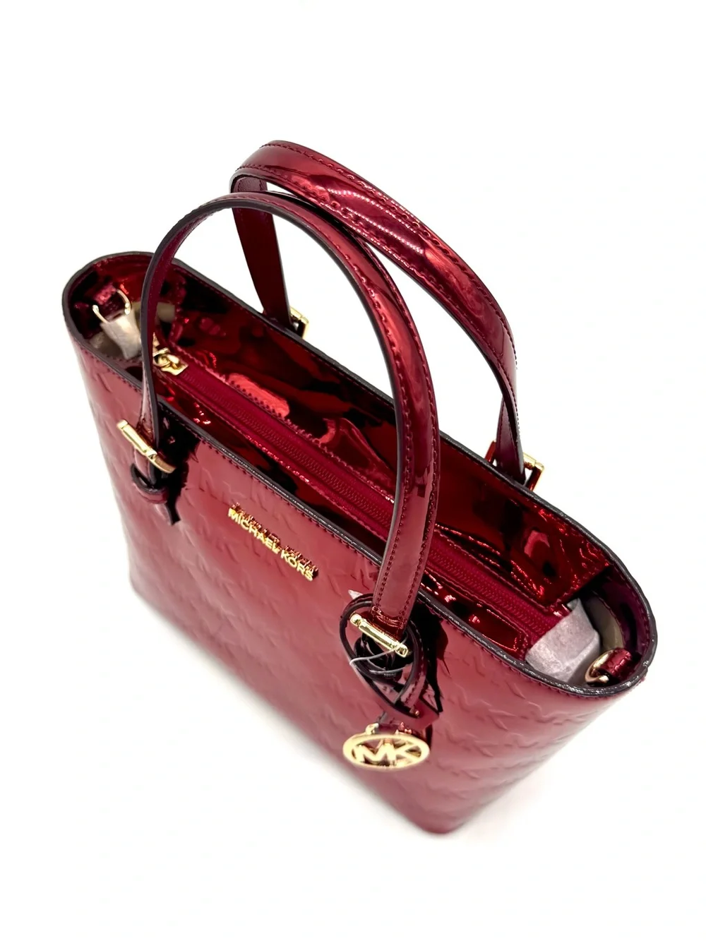 Michael Kors Jet Set Travel XS TZ Tote Bag Cherry
